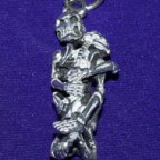 Skeleton Lovers Silver Pendant